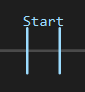 XIC instruction block showing the closed contact symbol
